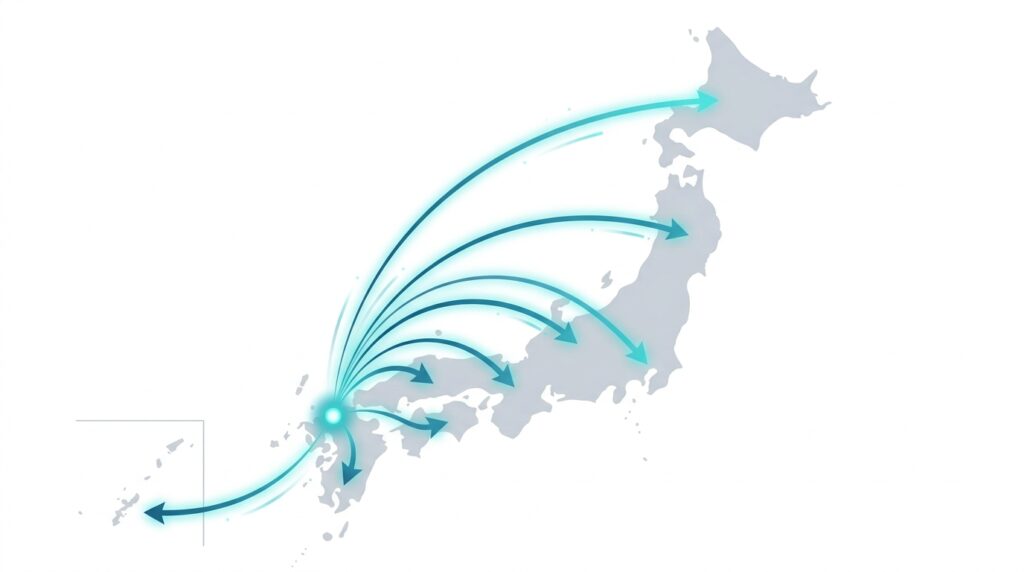 全国にレンタル展開中のイメージ